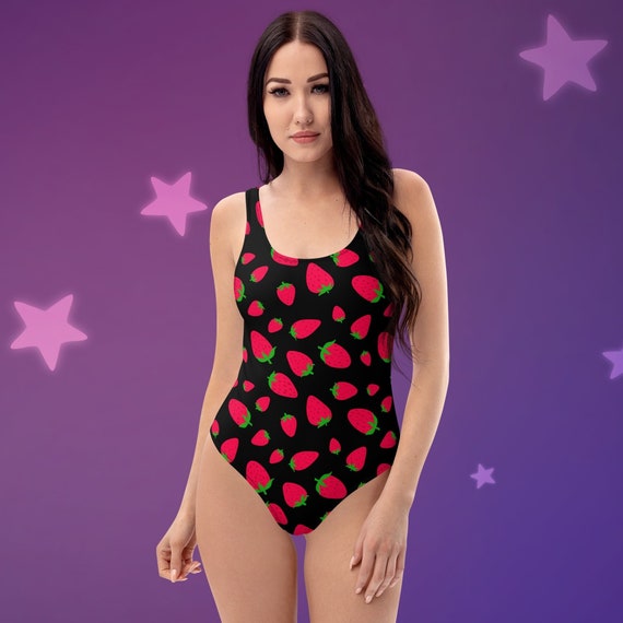 Strawberry One-Piece Swimsuit