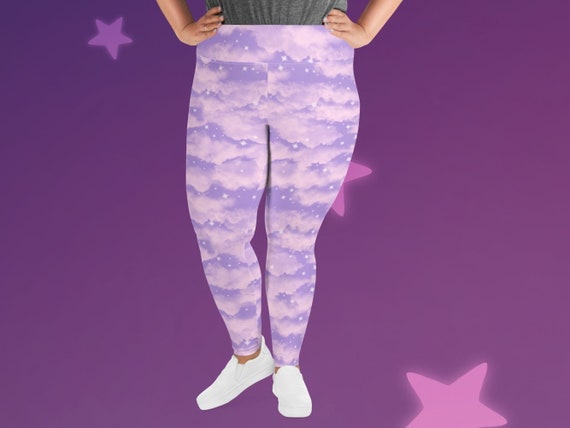 Pastel Clouds Plus Size Leggings