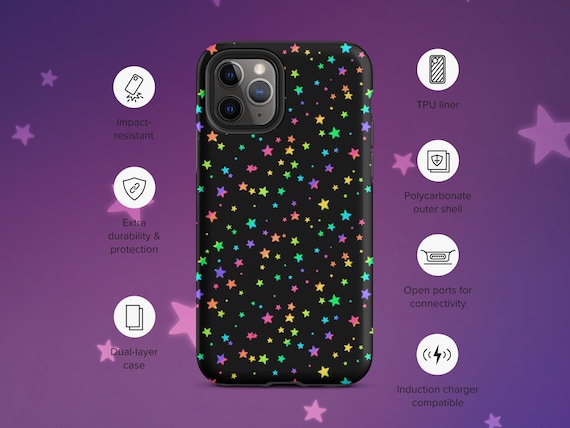 Rainbow Stars Tough iPhone Case