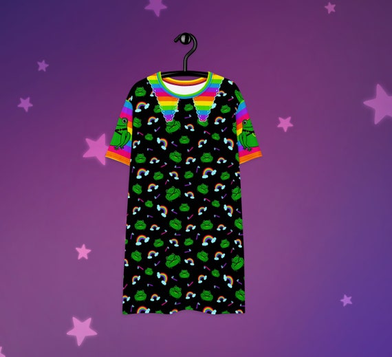 Gay Leather Frogs T-shirt Dress