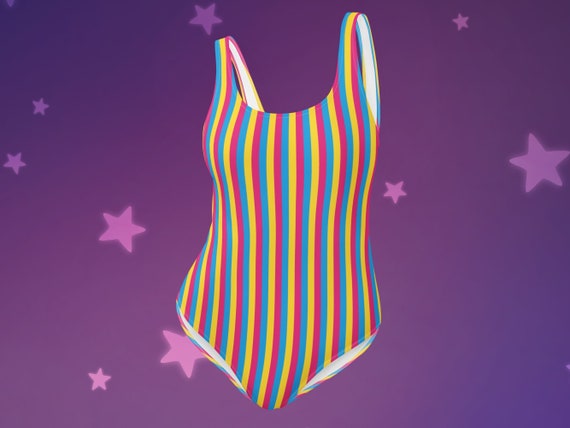 Pansexual Stripes One-Piece Swimsuit