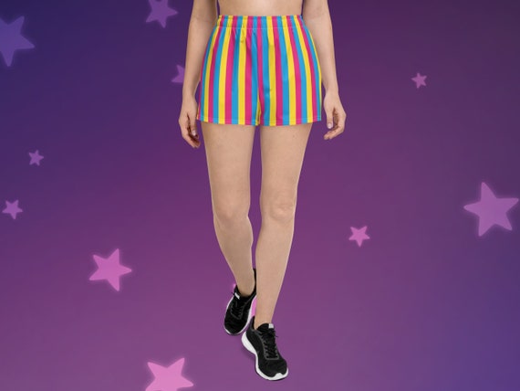 Pansexual Stripes Short Shorts