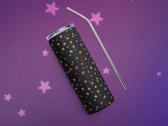 Rainbow Stars Stainless Steel Tumbler
