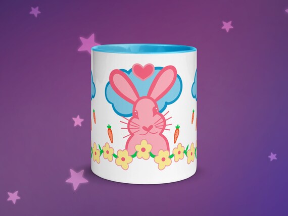 Bunny Mug with Color Inside