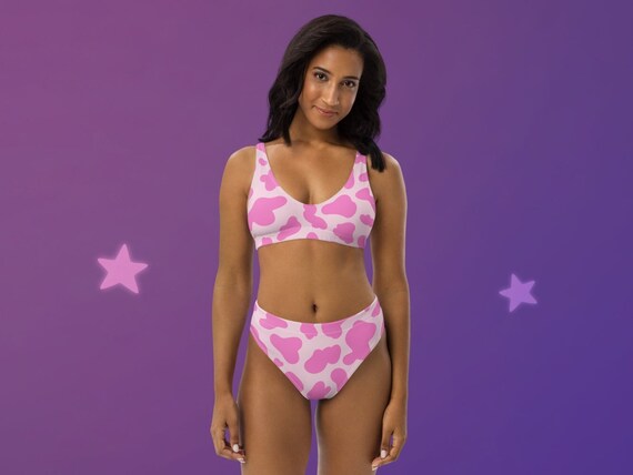 Pink Cow Recycled High Waisted bikini